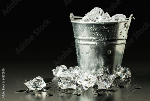 bucket with ice