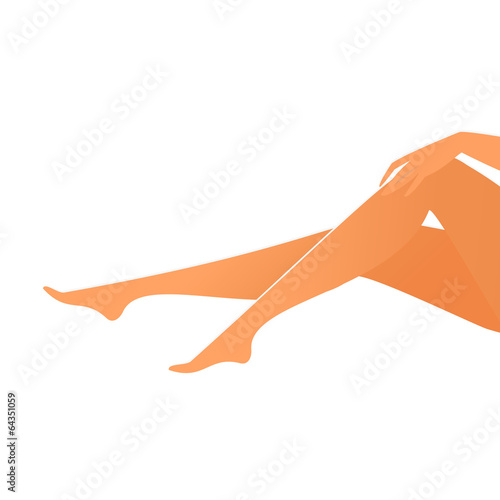 Female suntanned legs