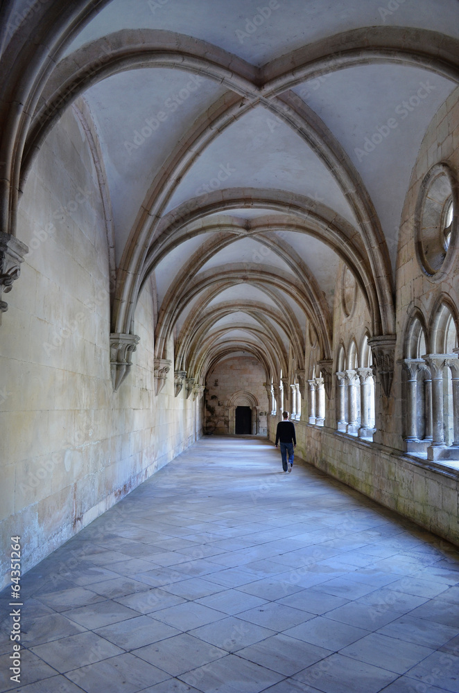 Kreuzgang im Kloster von Alcobaca Kreuzgang im Kloster von Alcobaca