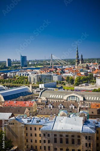 Areal view on the city of Riga, Latvia