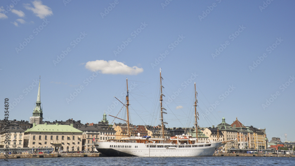 Stockholm, Altstadt, Hafen, Sommerferien, Schweden