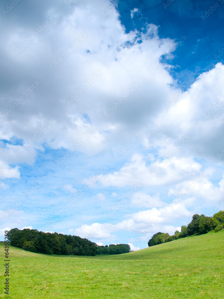 Beautiful French rural landscape in the summer Beautiful French rural landscape in the summer