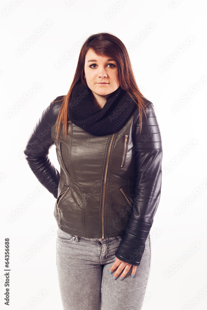 Young woman posing in studio Young woman posing in studio