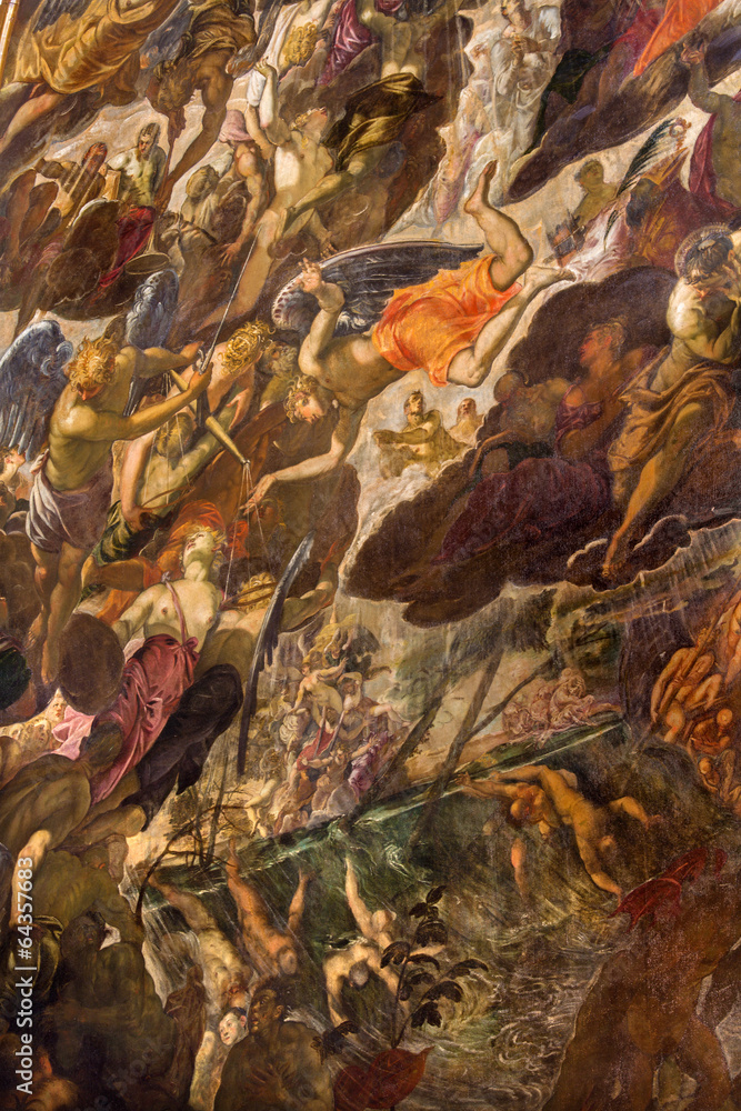 Naklejka premium Venice - Last judgment (1563) by Jacopo Robusti (Tintoretto)