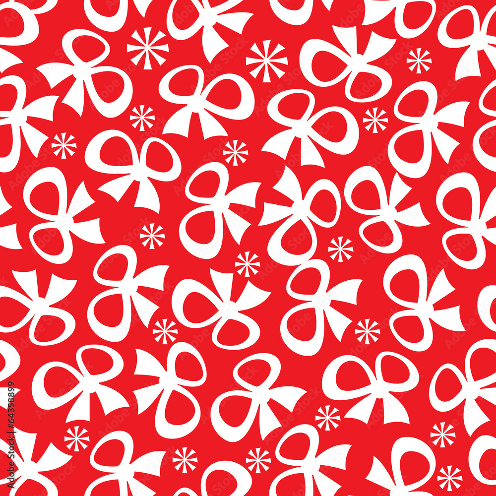 white holiday bows and snowflakes seamless pattern white holiday bows and snowflakes seamless pattern