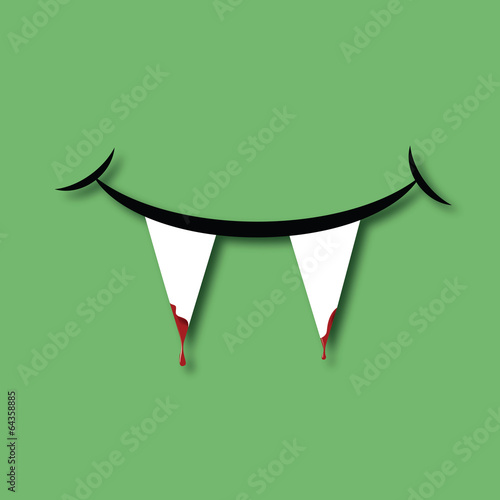 Vampire man with a smile
