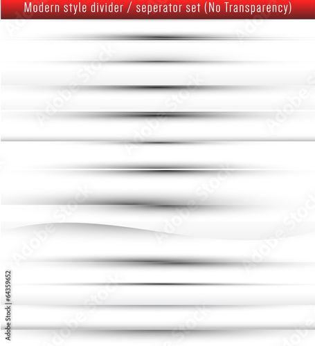 Modern style web page divider/separator set.