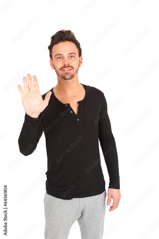 Fototapeta premium Beautiful young man posing