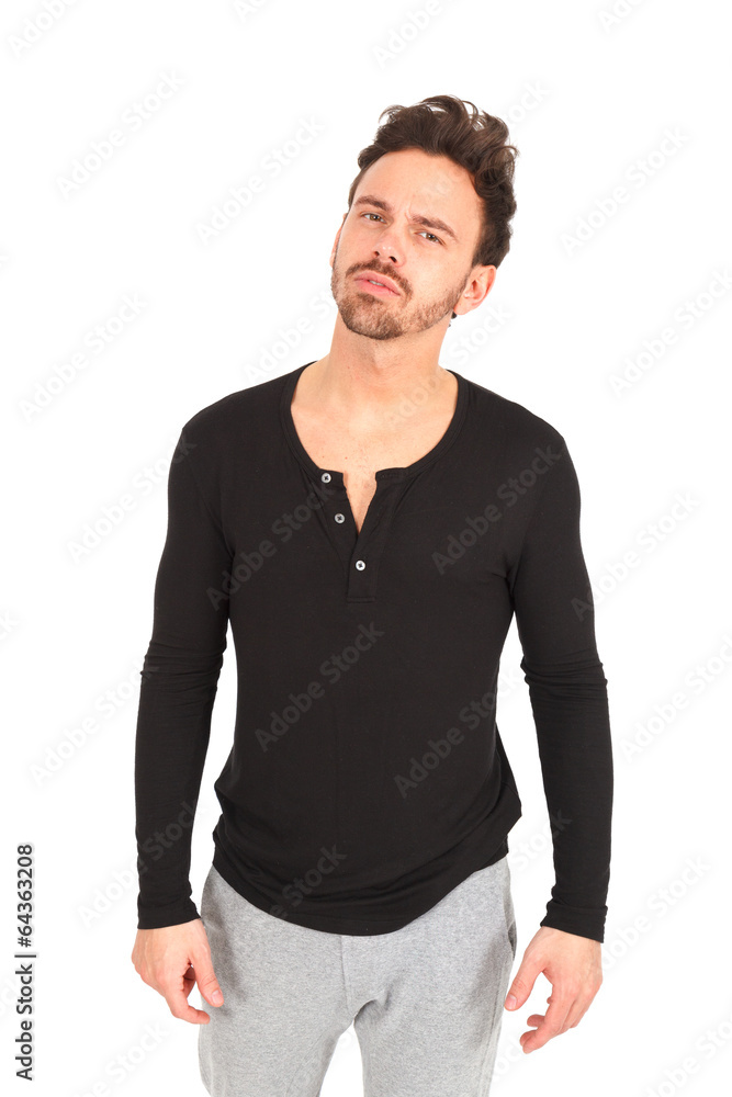 Beautiful young man posing Beautiful young man posing