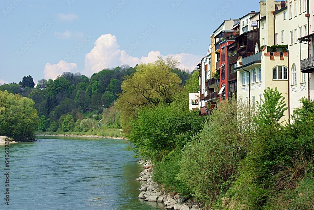 Fototapeta premium Wasserburg am Inn