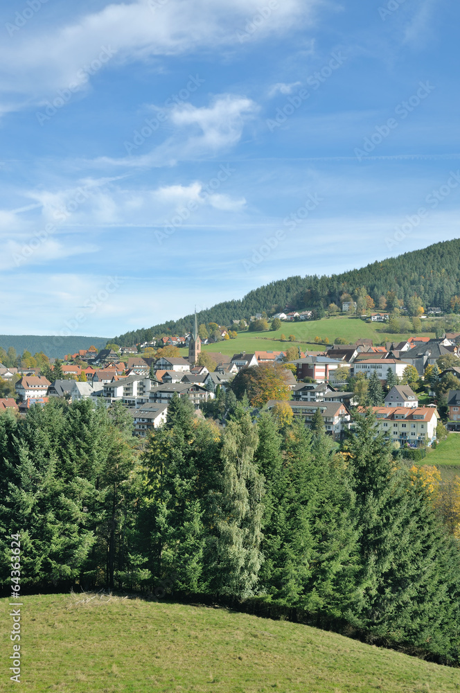 Luftkurort Baiersbronn im Schwarzwald nahe Freudenstadt