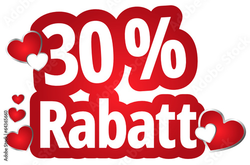 30 Prozent Rabatt
