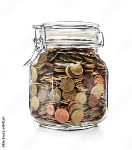 Münzen im Einmachglas