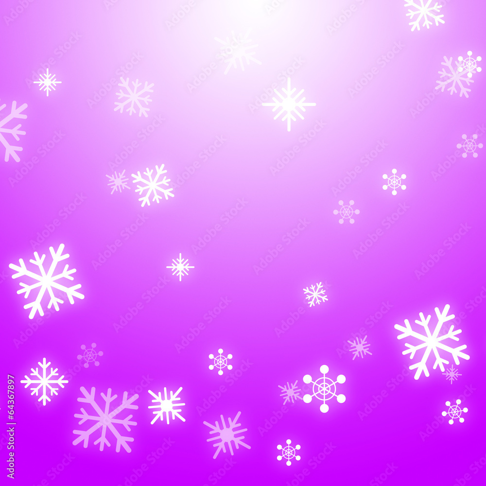 Snow Flakes Background Means Winter Celebration Or Shiny Snow