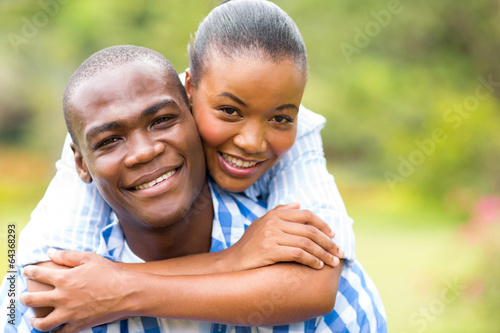 loving african couple