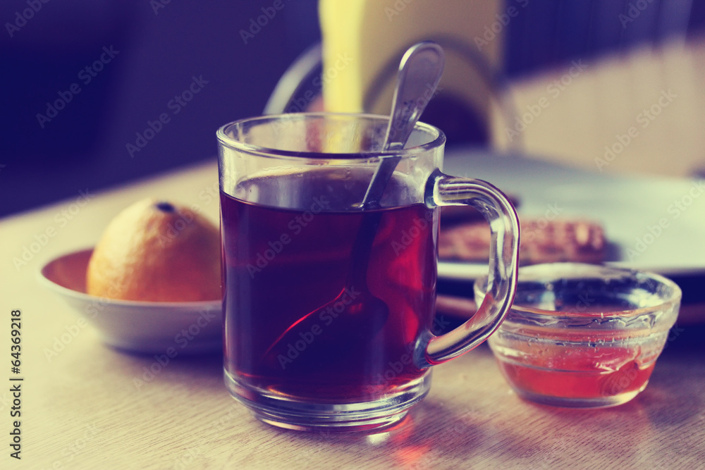 Fototapeta premium black tea