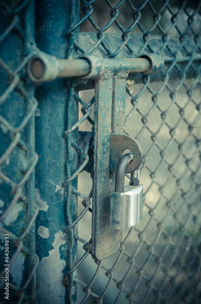 Closed metal lock door security protection padlock Closed metal lock door security protection padlock