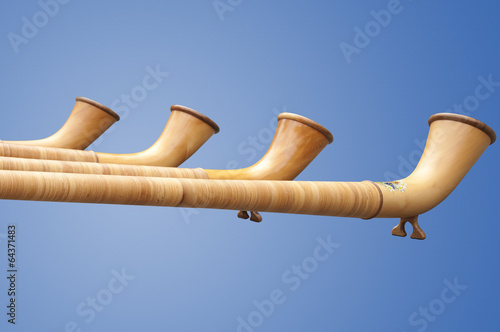 Isolated Alphorns in Switzerland