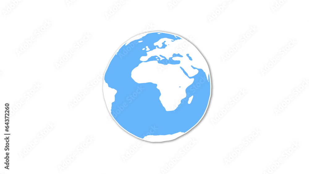 Earth spinning with people holding hands. Earth spinning with people holding hands.