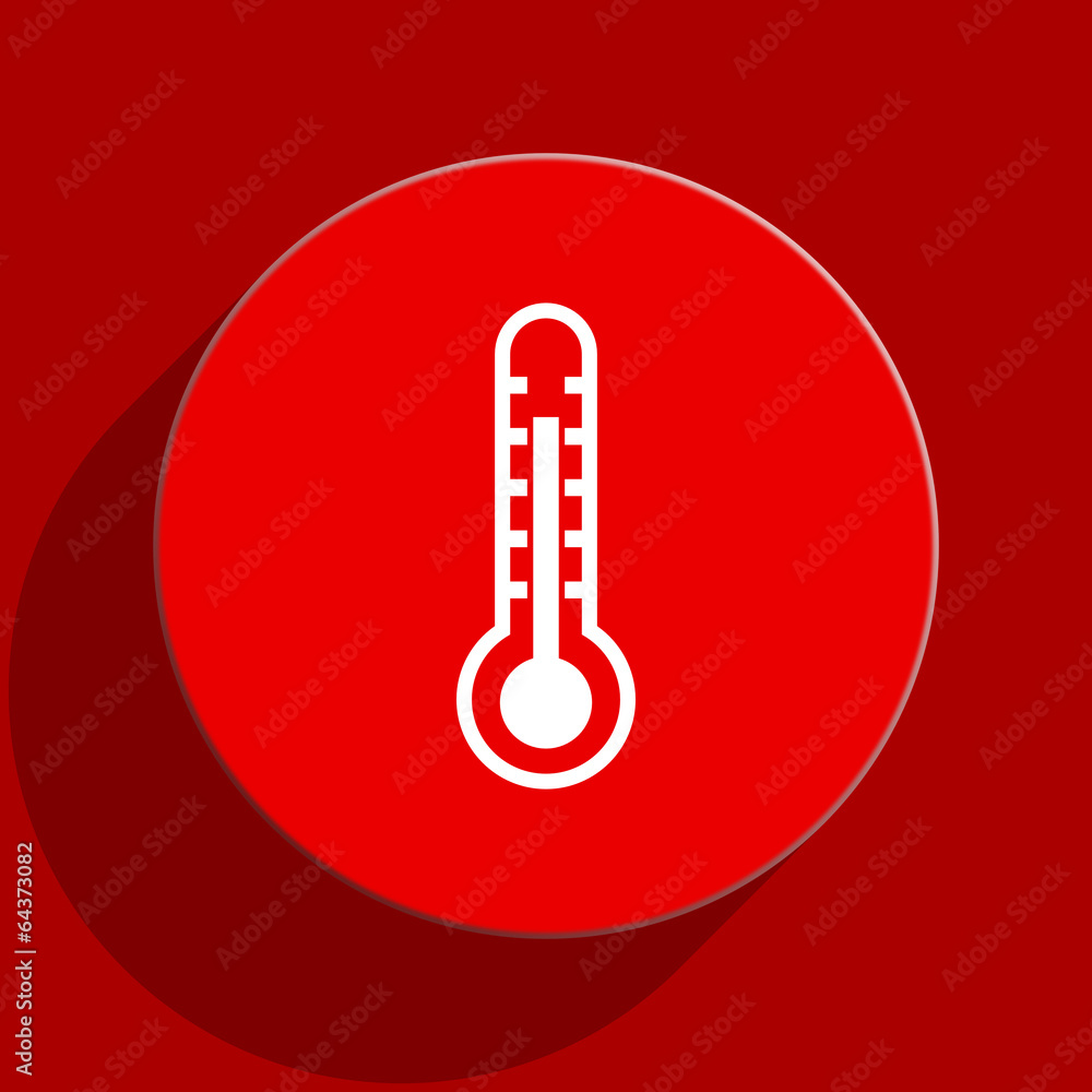 thermometer web flat icon thermometer web flat icon