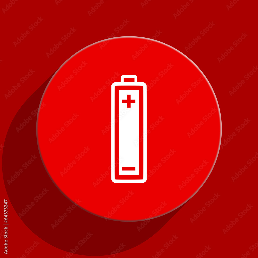 battery web flat icon battery web flat icon