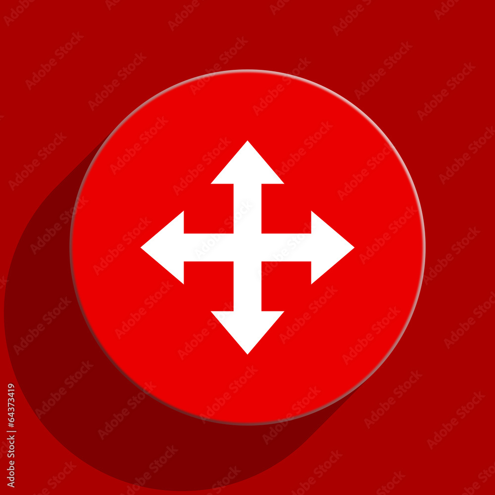 Obraz premium arrow web flat icon