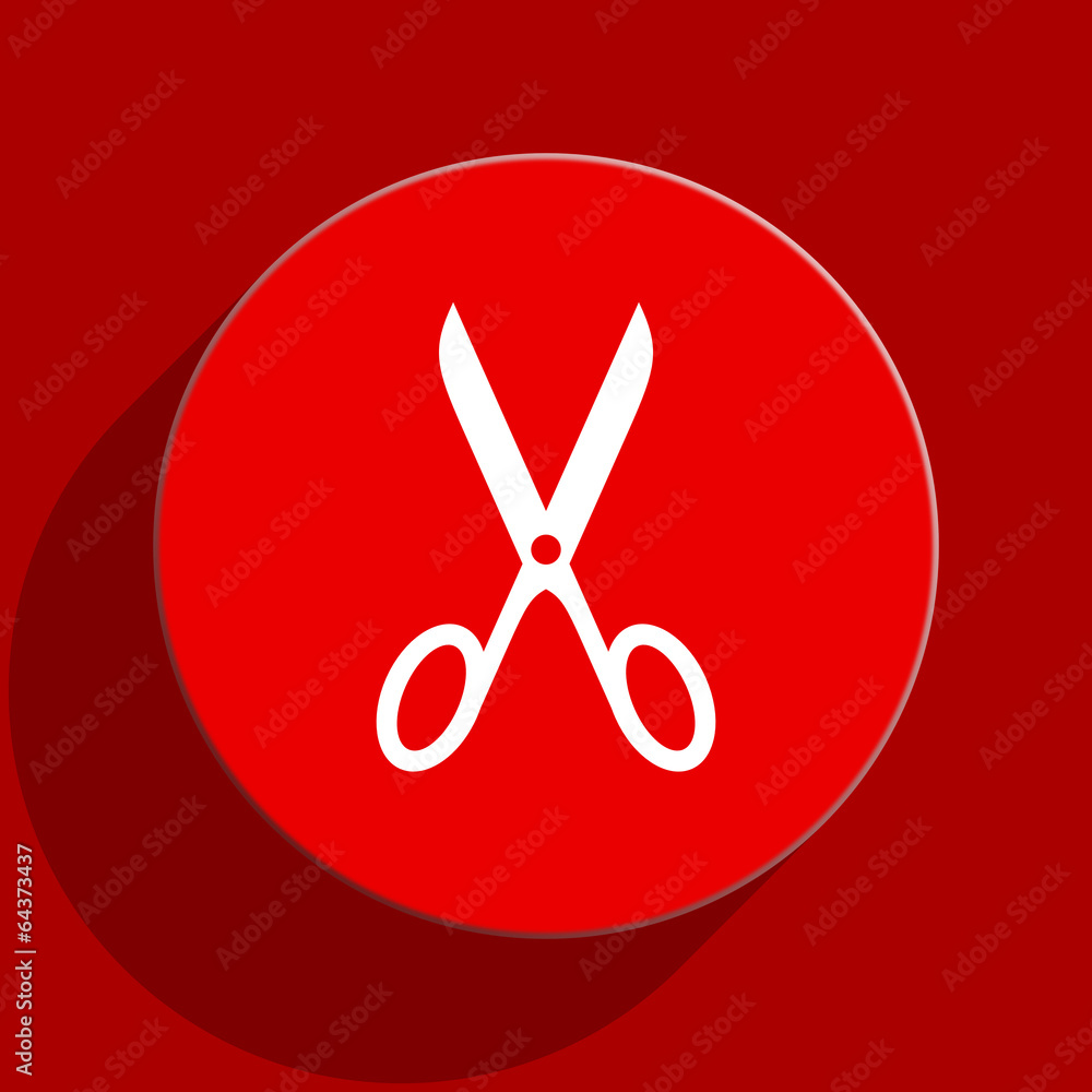 scissors web flat icon scissors web flat icon
