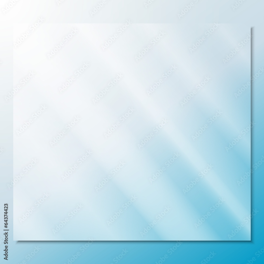 transparent glass on a blue background vector transparent glass on a blue background vector