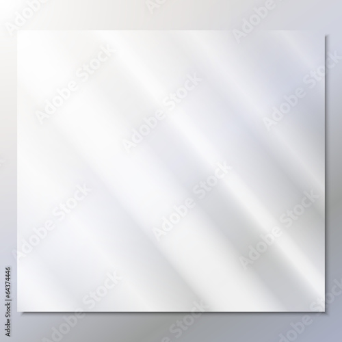 transparent glass on a gray background vector