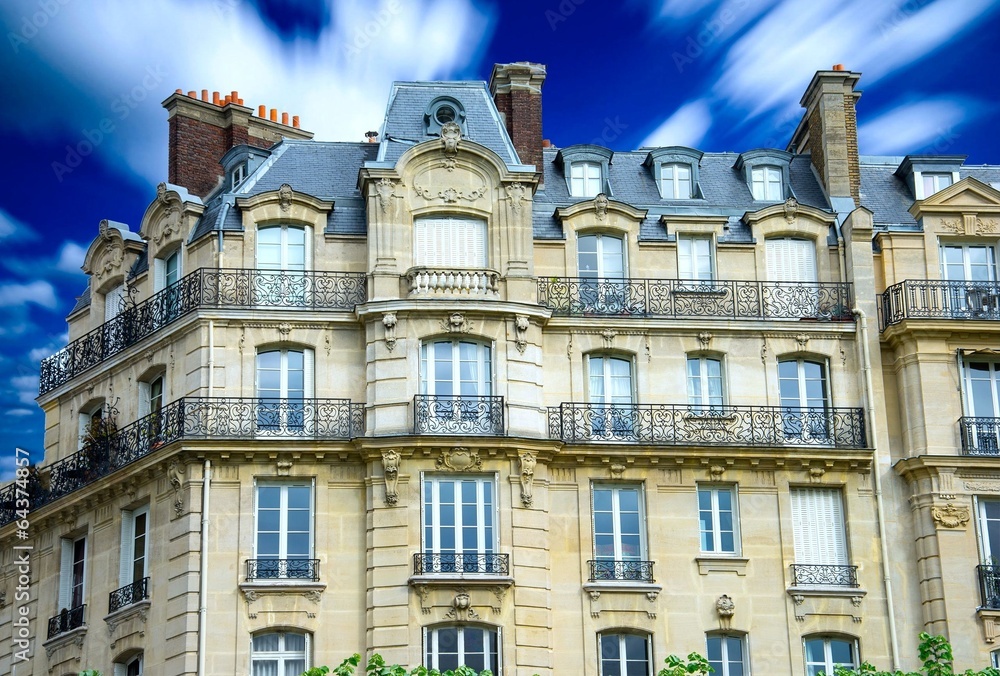 Fototapeta premium Immeubles parisiens