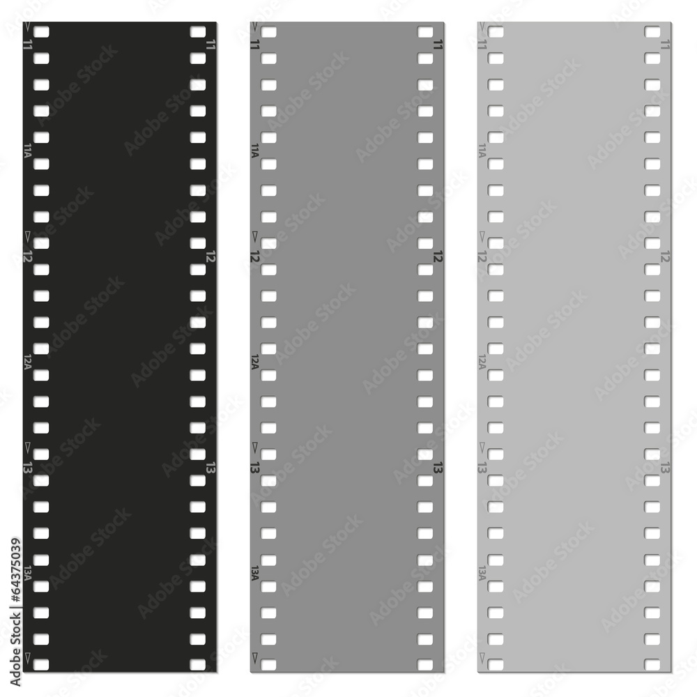 set of films pattern vector background