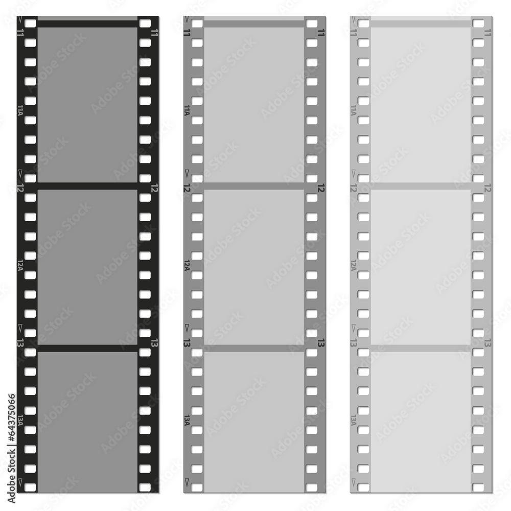 set of films pattern vector background
