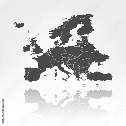 Europe map background vector