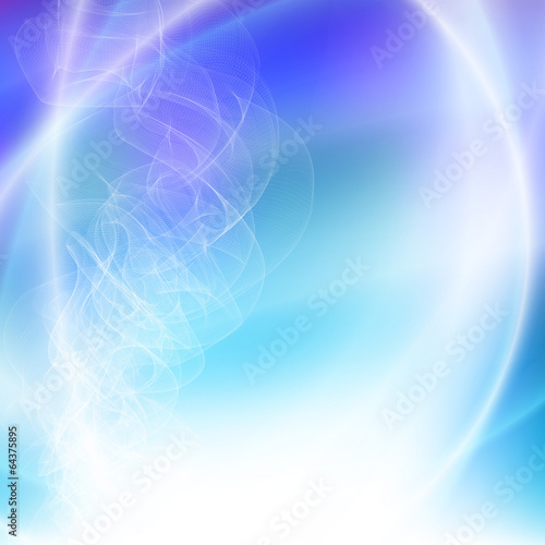 Smoke on a blue abstract background vector
