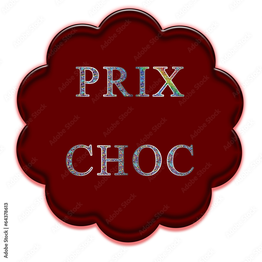 Étiquette prix choc