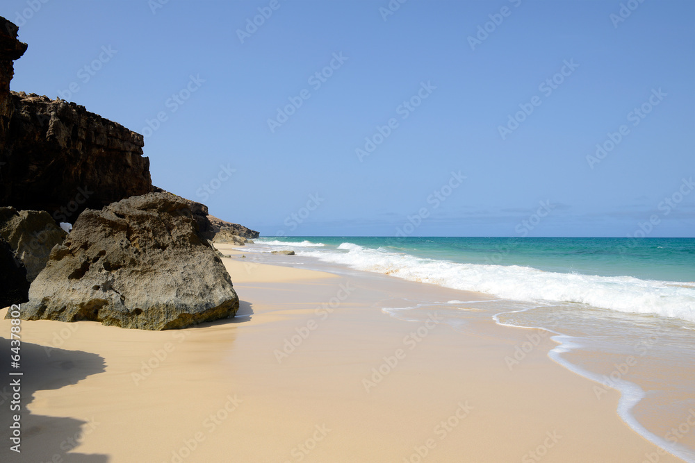 Varandinha Beach in Boa Vista, Cape Verde