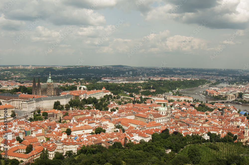 View from Petrin Lookout Tower, Prague - Czech Republic