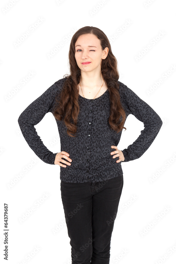 Beautiful young woman posing Beautiful young woman posing