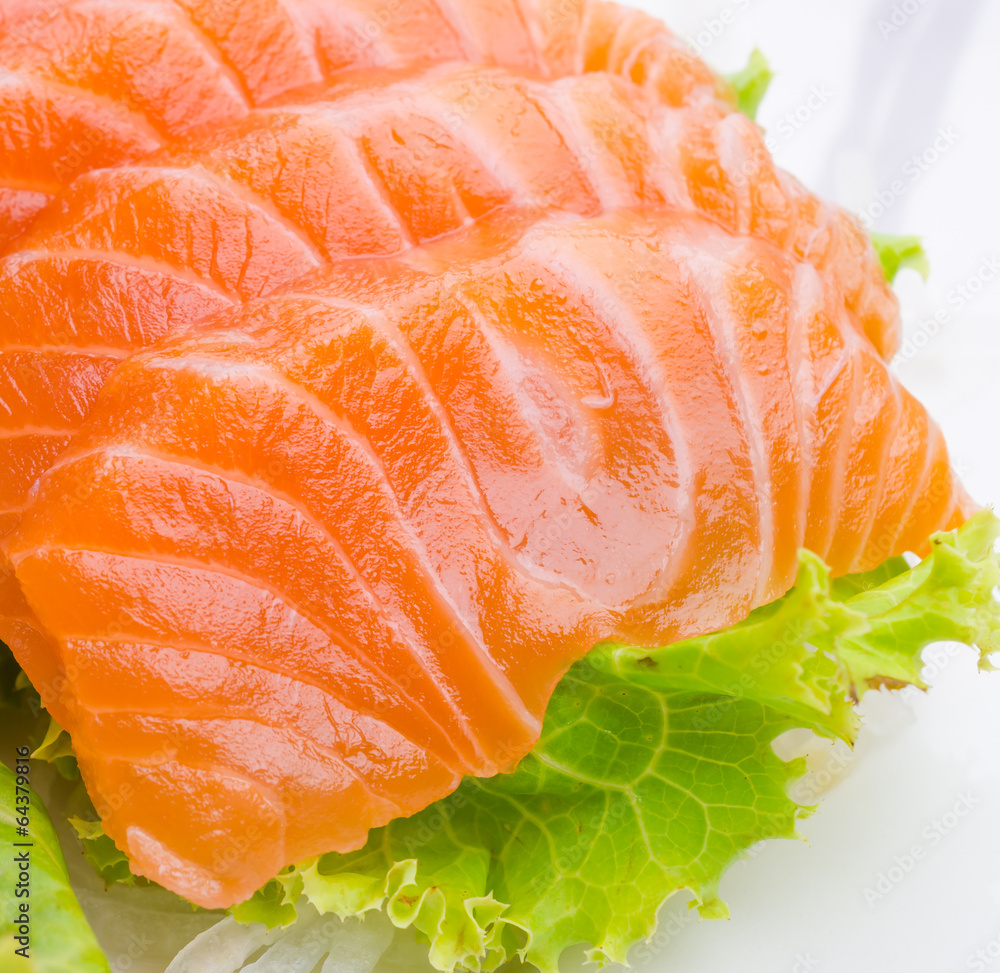 Salmon sashimi Salmon sashimi