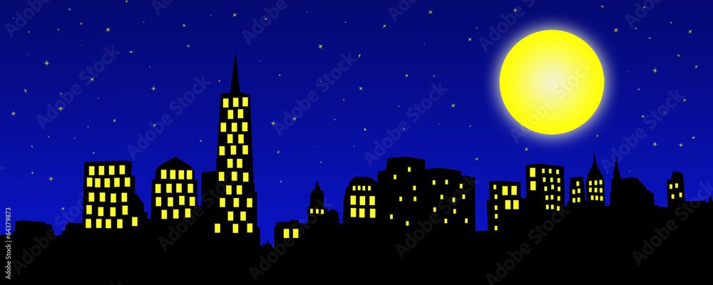 City Skyline Illustration