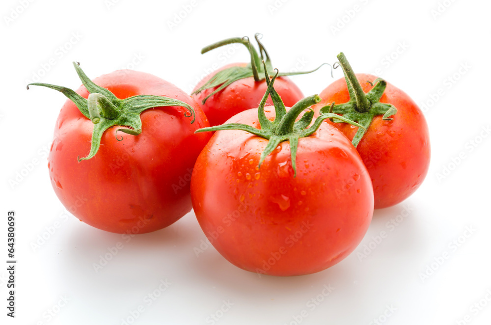 Tomato isolated on white