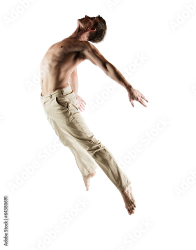 Obraz na plátně Caucasian male dancer