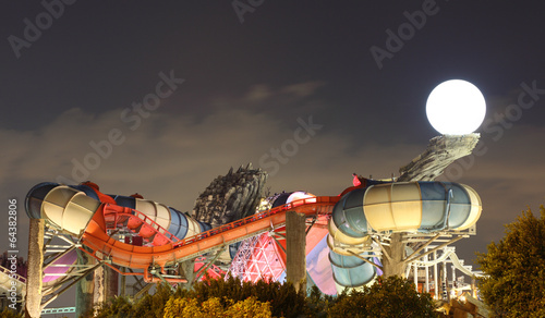 Yas Waterworld amusement park in Abu Dhabi, UAE photo
