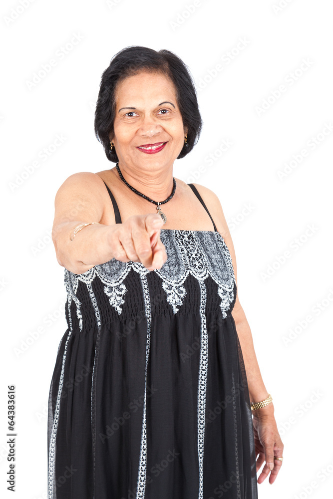 Beautiful mature woman posing