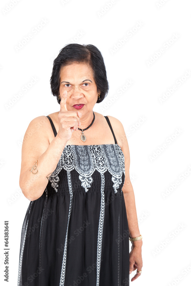 Beautiful mature woman posing