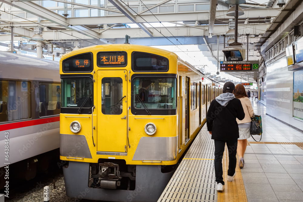 Naklejka premium Seibu Shinjuku Line in Japan