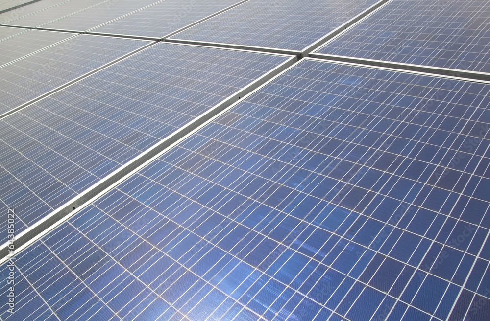 background of Blue solar panels