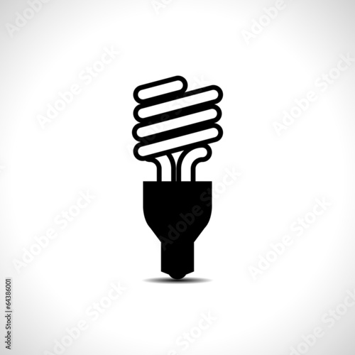 Light bulb vector icon