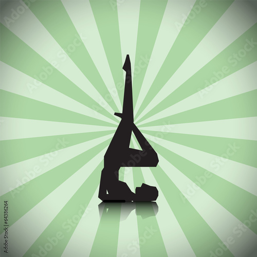 abstract meditating people background