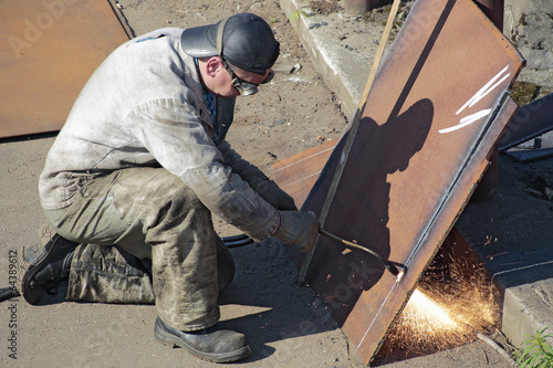 Welder at work photo